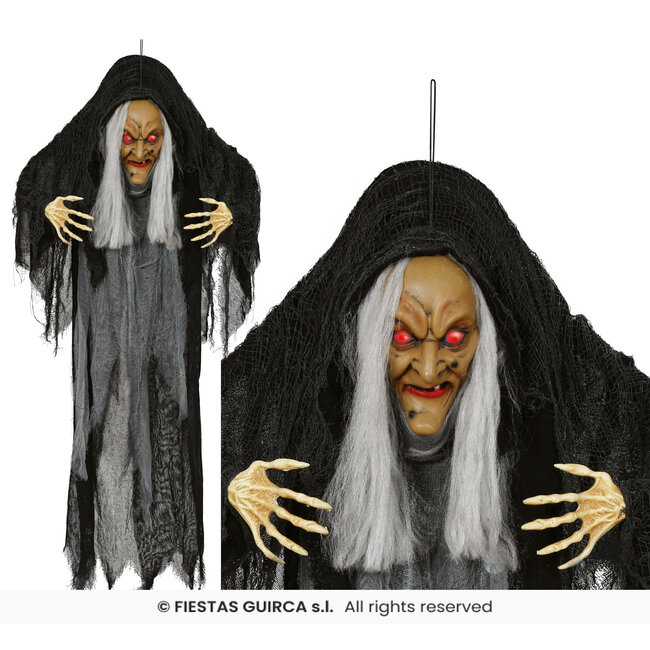Hanging Witch - Light and Sound -120 cm