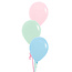Sempertex Tafeldecoratie Pastel - 3 Heliumballonnen