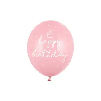 Strong Balloons Helium Ballon Happy Birthday Prinses (28cm)