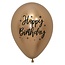 Helium Ballon Happy Birthday Radiant Reflex (28cm) - 3 st