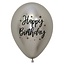 Helium Ballon Happy Birthday Radiant Reflex (28cm) - 3 st