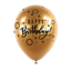 Sempertex Helium Ballon Bday Dots & Sparkles Gold (28cm)
