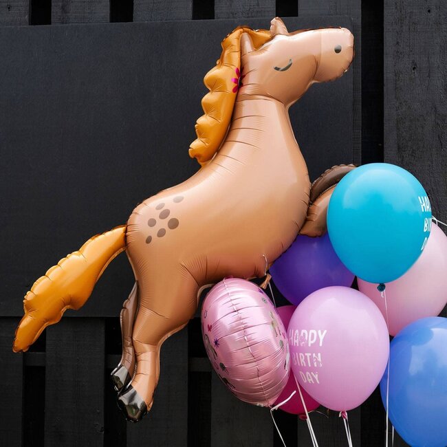 Folieballon Happy Horse - 123x80cm