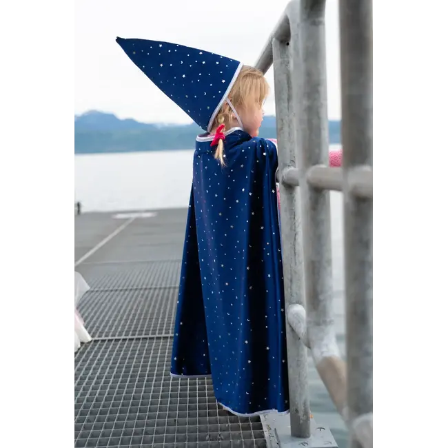 Blue Wizard Cape with Hat