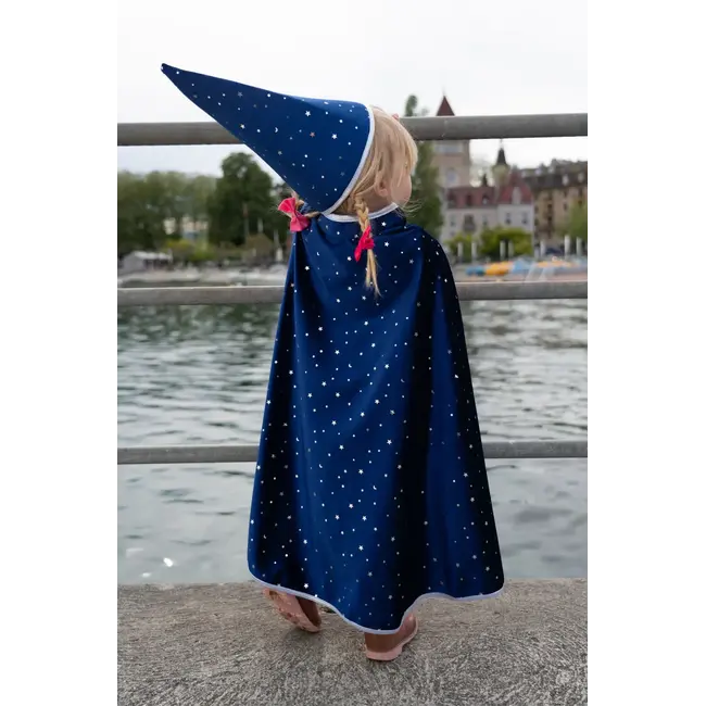 Blue Wizard Cape with Hat