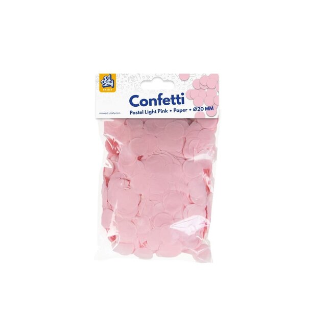 Confetti Papier Pastel Light Pink 20mm - 14 gram