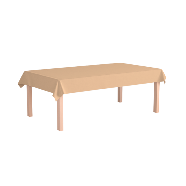 Tafelkleed Papier Pastel Orange - 274 x 137 cm