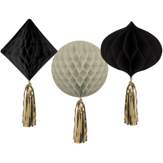 Folat Crème Noir - Honeycomb Set - 25x30 cm - 3 stuks