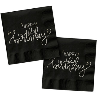 Folat Crème Noir - Servetten - 33x33cm - 20 st