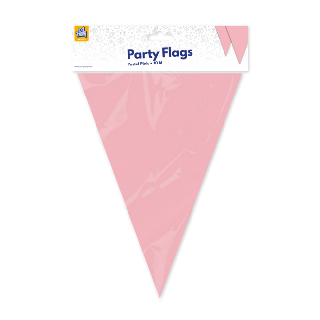 Vlaggenlijn Pastel Pink - 10 meter