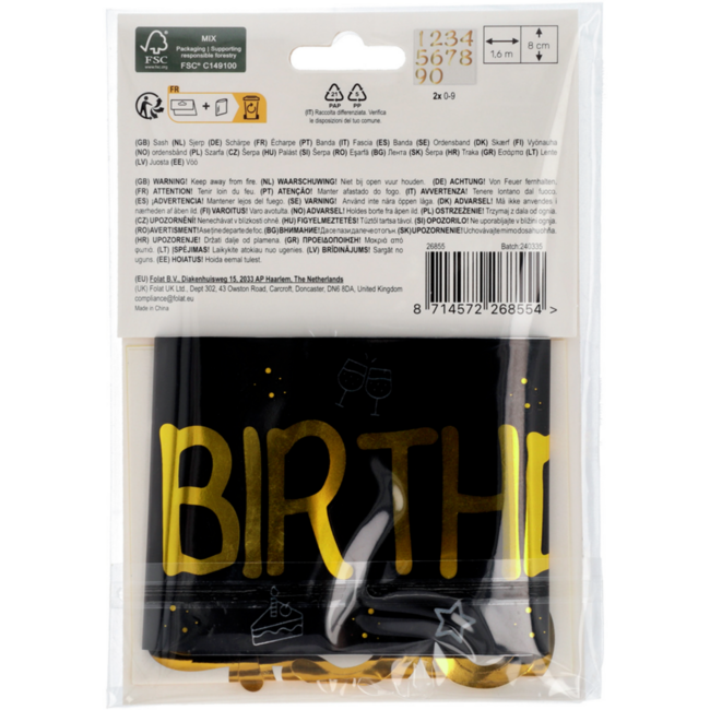 Sjerp - "IT'S MY xx BIRTHDAY" - folie - Shining Glam