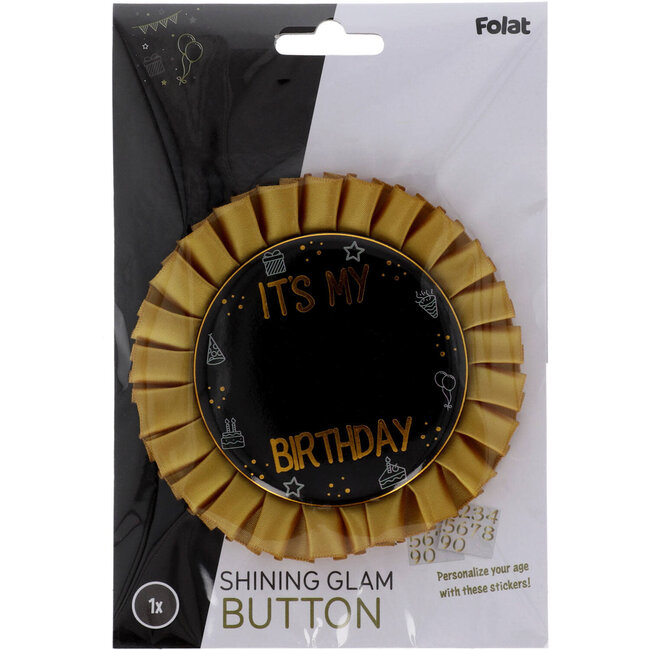 Button - "IT's MY xx BIRTHDAY" - Shining Glam