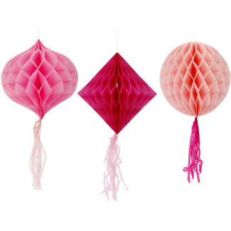 Folat Honeycomb Set - Perfect Pink - 3st