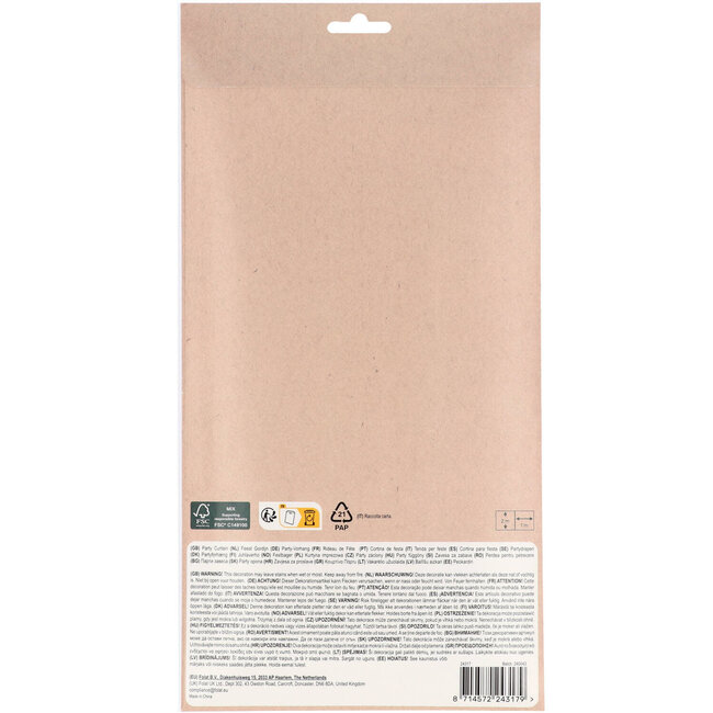 Feestgordijn - Perfect Pink - 2 x 1 meter