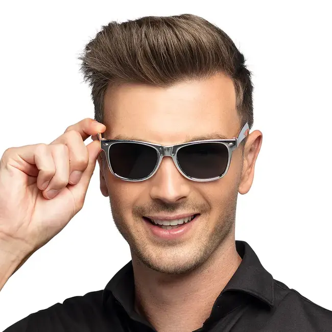 Party Bril Metallic Zilver