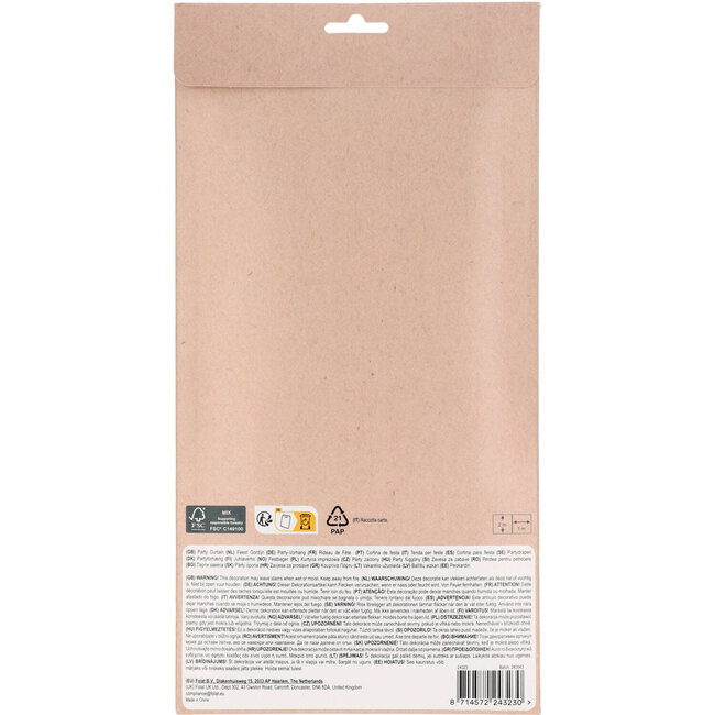 Feestgordijn - Bold Blue - 2 x 1 meter