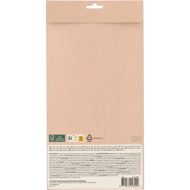 Feestgordijn - Playful Powder - 2 x 1 meter