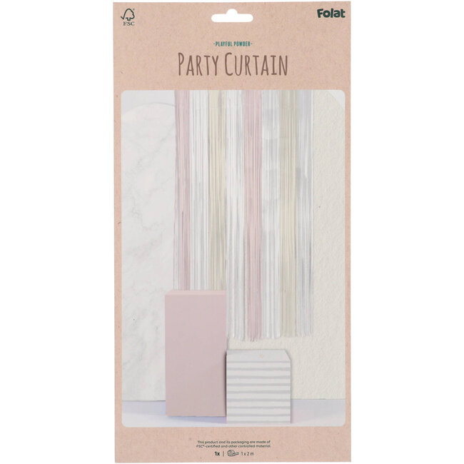 Feestgordijn - Playful Powder - 2 x 1 meter