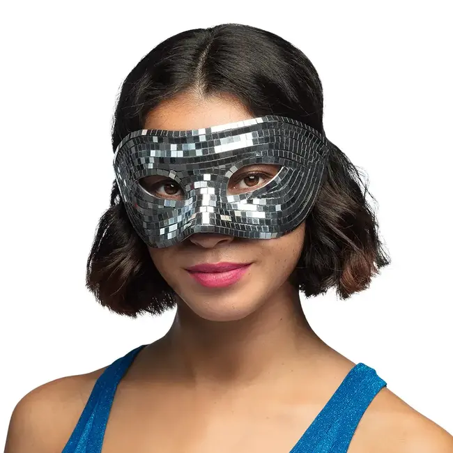 Oogmasker Disco - Zilver