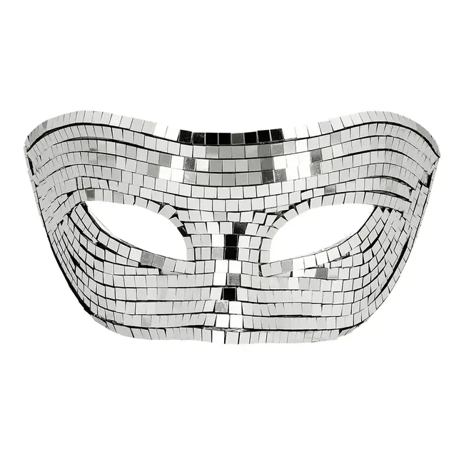 Oogmasker Disco - Zilver