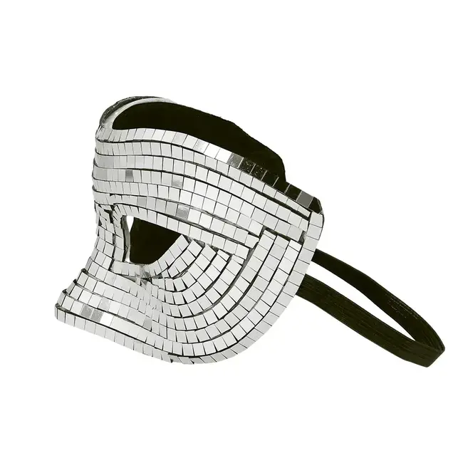 Oogmasker Disco - Zilver