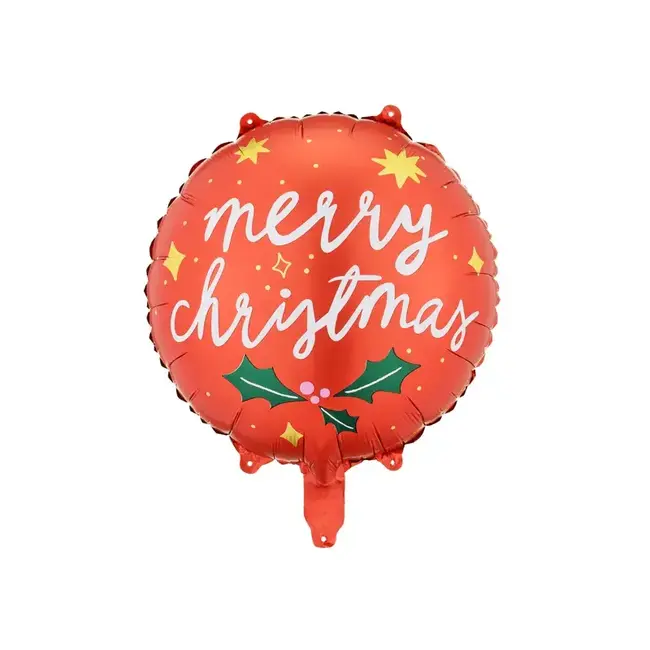 Folieballon Merry Christmas! Festive Red