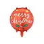 Folieballon Merry Christmas! Festive Red