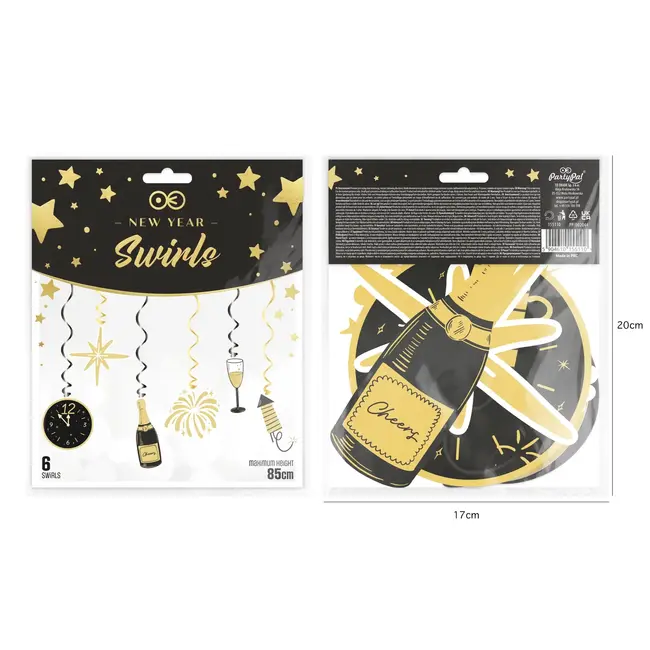 Swirl Decoratie - Happy New Year