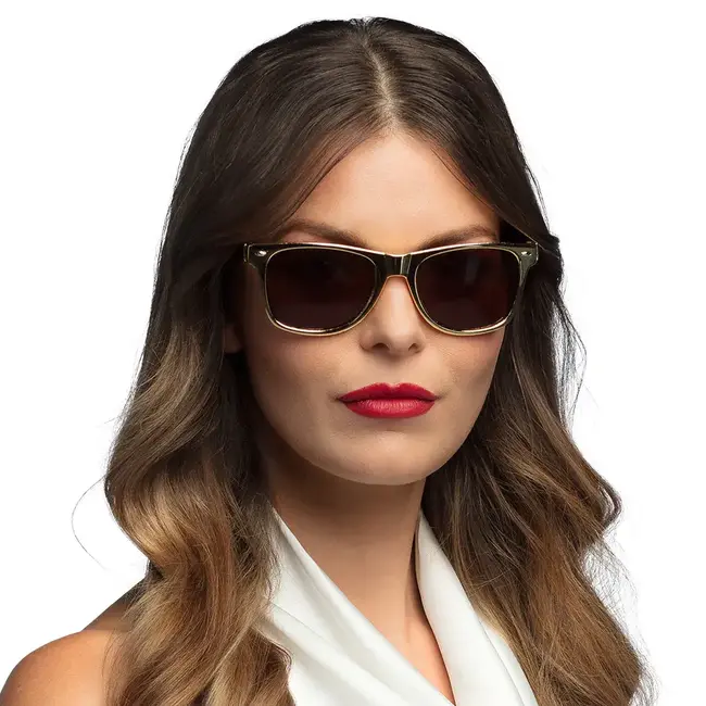 Party Bril Metallic Goud