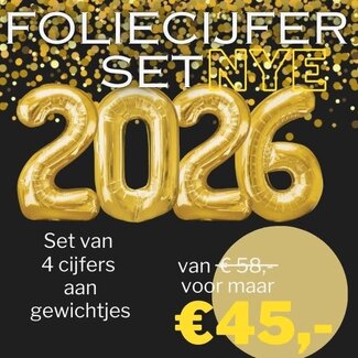 Folatex Complete set Folie cijfers 2026 - Goud