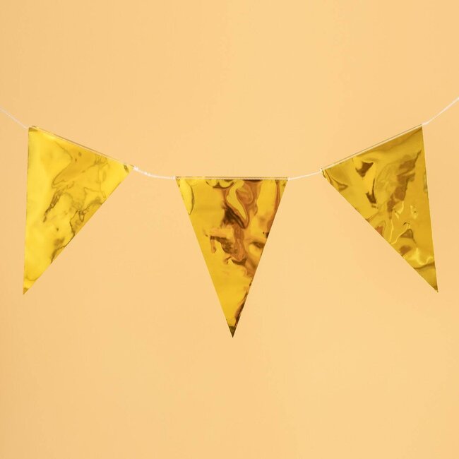 Vlaggenlijn Goud - 10 meter