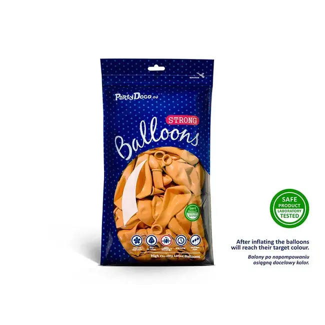 50 Ballonnen Pastel Bright Orange - 27 cm