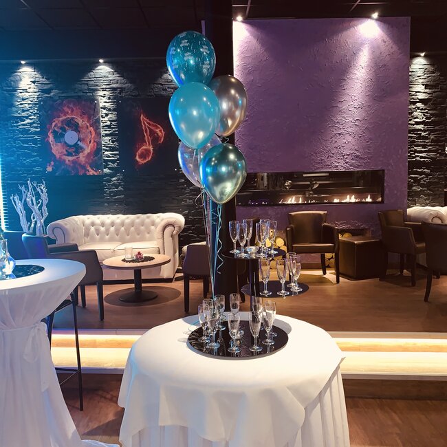 Staander van 5 heliumballonnen