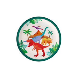 Paperdreams Bordjes Dino - Ø23cm- 8st