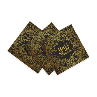 Globos Servetten Hajj Mubarak - 33x33cm - 20st