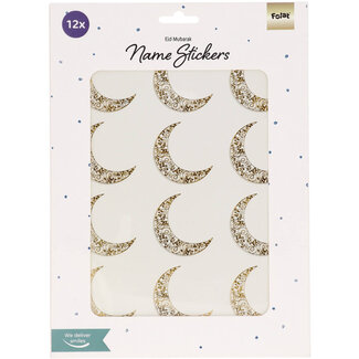 Folat Naamstickers - Eid Mubarak - 12 stuks
