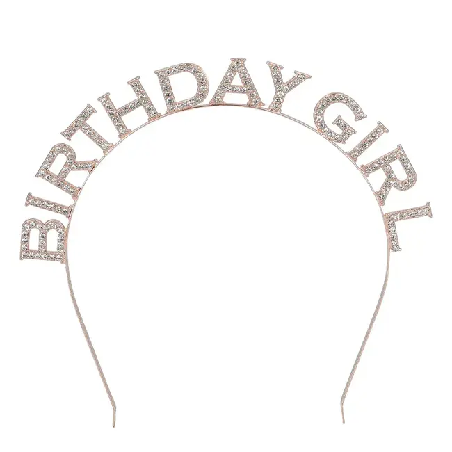 Happy Birthday Rhinestone Headband