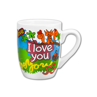 Paperdreams Cartoon mok - I Love You