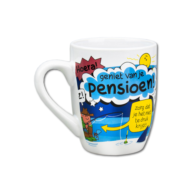 Cartoon mok - Pensioen