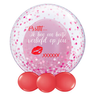 Sempertex Bedrukte Ballon - Psstttt... Ik ben een beetje verliefd op jou