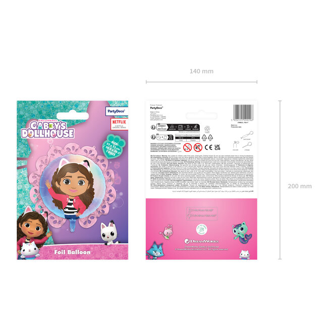 Folieballon Gabby's Dollhouse - 52x52cm