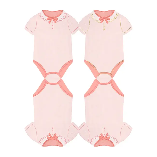 Servetten Romper Baby Girl - 12x16,5cm - 10st