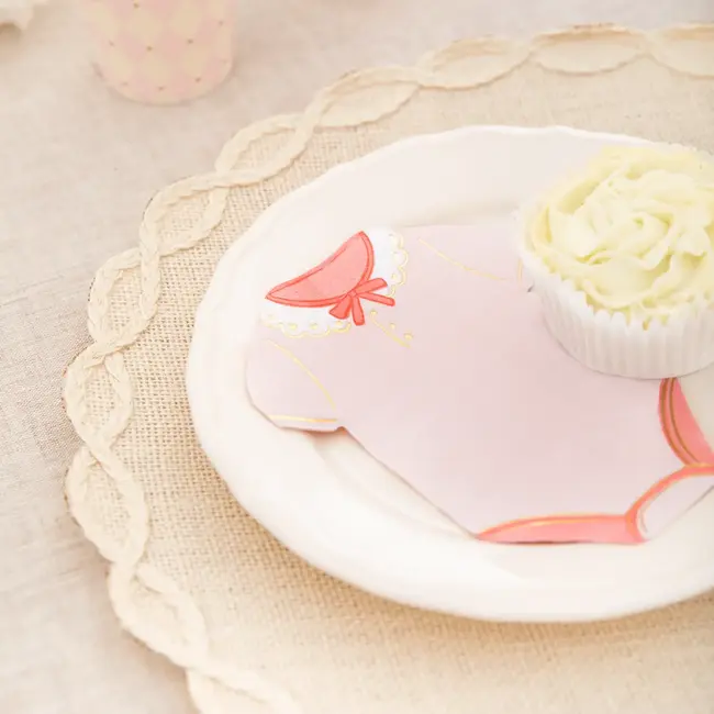 Servetten Romper Baby Girl - 12x16,5cm - 10st