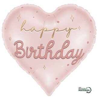 Grabo Folieballon - Happy Birthday Heart - 45cm