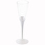 Santex Champagne Glas Deluxe met witte voet - 120ml - 6st