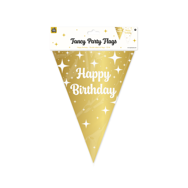 Vlaggenlijn Fancy Party - Happy Birthday - 10 mtr
