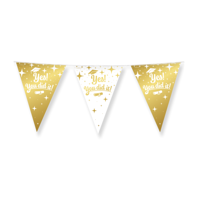 Vlaggenlijn Fancy Party - You did it! - 10 mtr