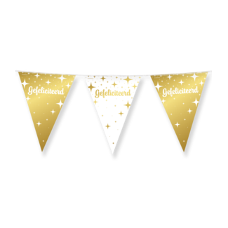 Paperdreams Vlaggenlijn Fancy Party - Gefeliciteerd - 10 mtr