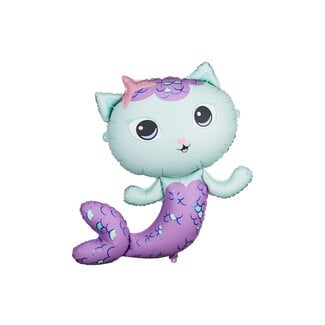 PartyDeco Folieballon Gabby's Dollhouse MerCat - 80x82cm