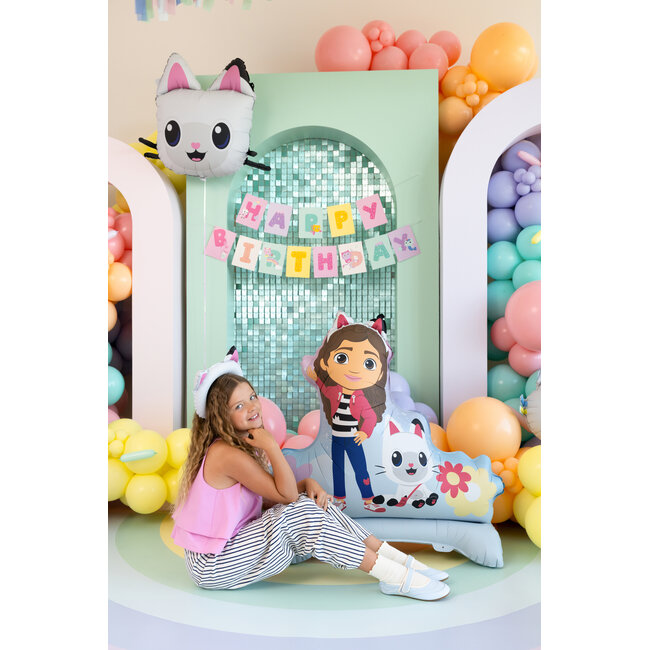 Folieballon met Standaard Gabby’s Dollhouse - 92x90.5 cm